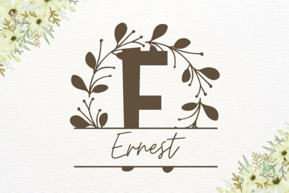 Mireth Split Monogram Font PNG with transparent background - Preview 1