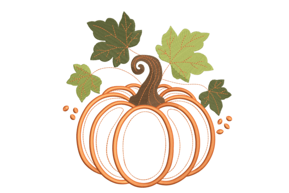 Pumpkin Vine and Leaves