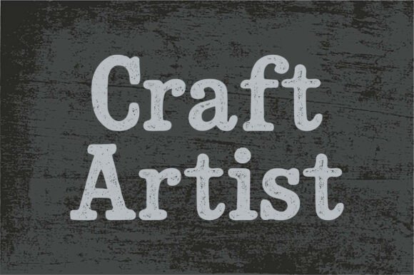 Rough Stamp Font PNG with transparent background - Preview 2