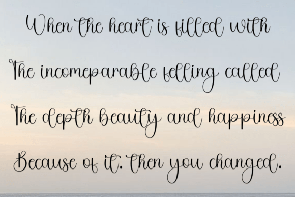 Santa Cataline Font PNG with transparent background - Preview 5