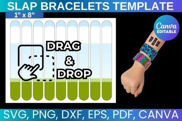 Slap Bracelets Canva Editable Template