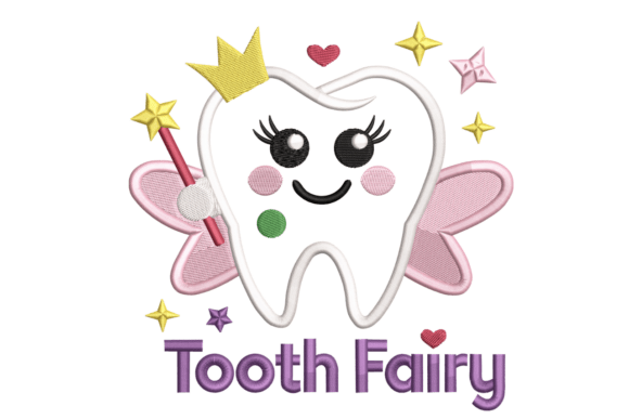 Tooth Fairy Sprookjes Borduurwerkdesigns Door Alistudio