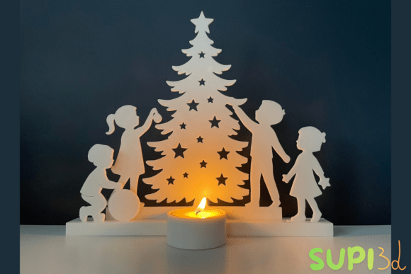 3D Printable Christmas Sleigh Planter STL - Festive Succulent & Herb Pot - Image 9
