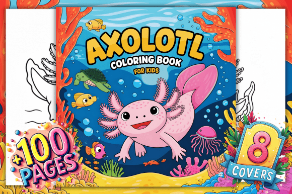 Axolotl Coloring Pages for Kids