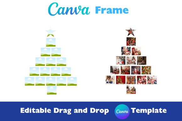 Christmas Tree Canva Template Square