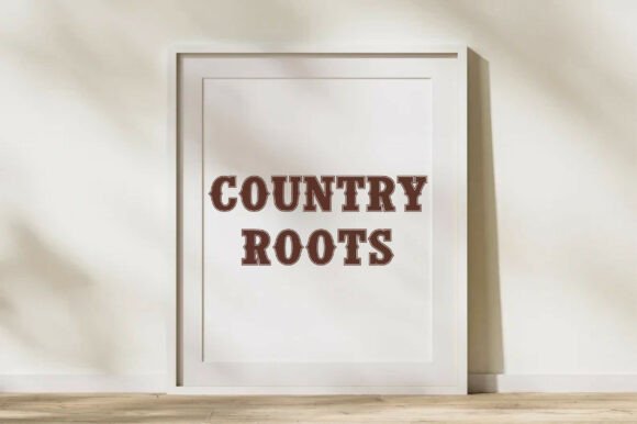 Cowboy Outline Font - Preview 3
