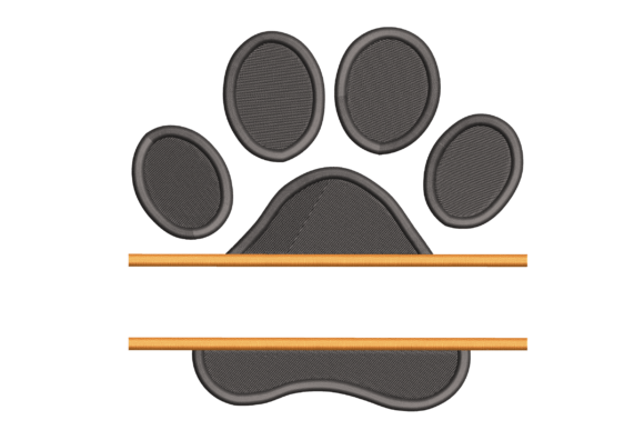 Custom Paw Print Name Tag