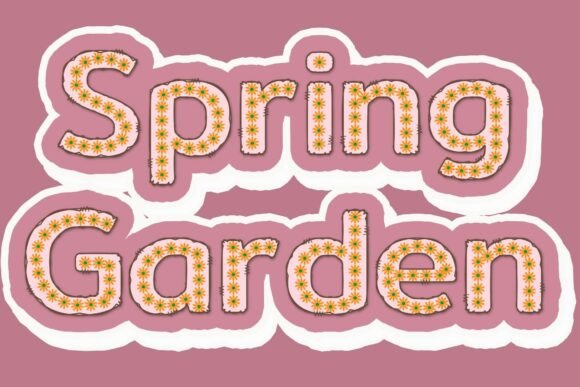 Daisydotblushpink Font PNG with transparent background - Preview 2