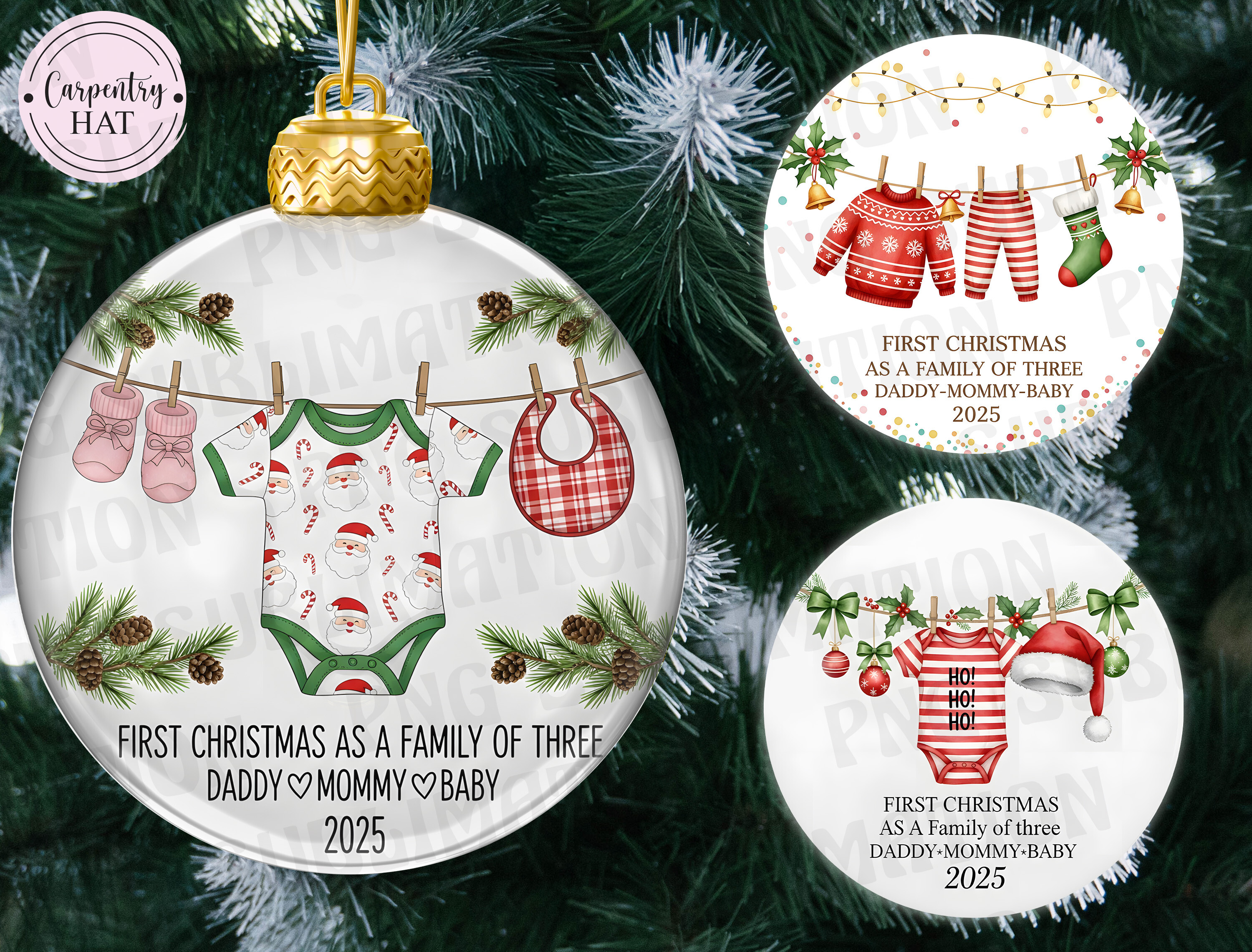 First Christmas Ornament PNG