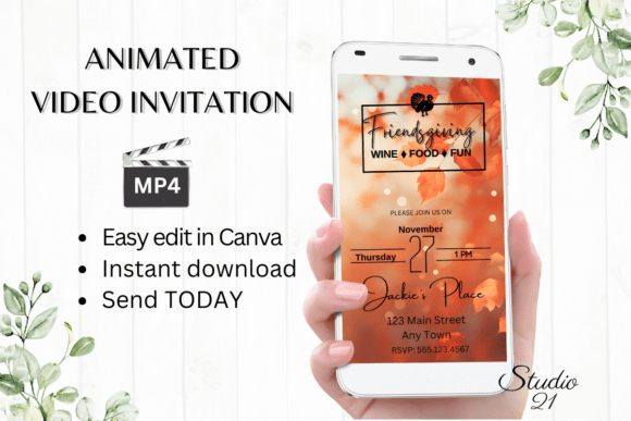 Friendsgiving Invitation (Thanksgiving)