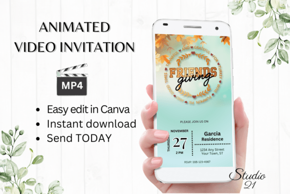 Friendsgiving Invitation (Thanksgiving)