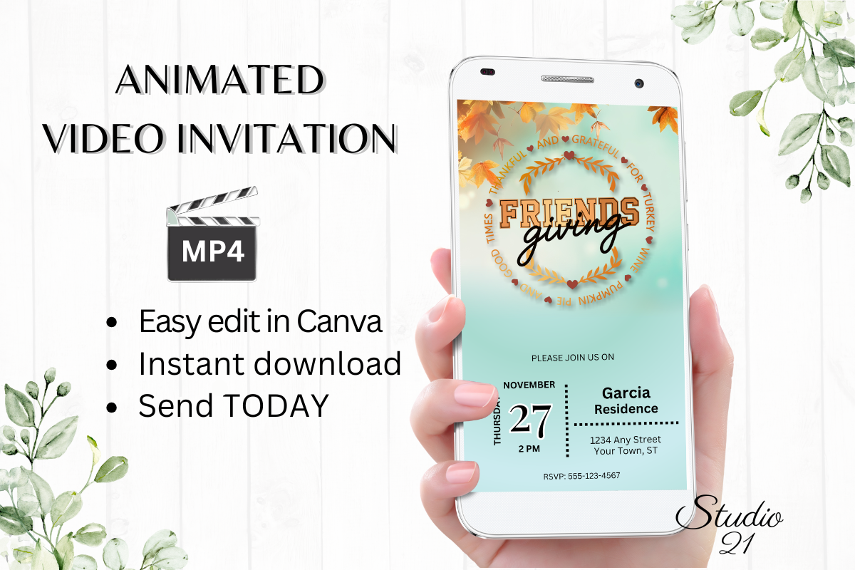 Friendsgiving Invitation (Thanksgiving)