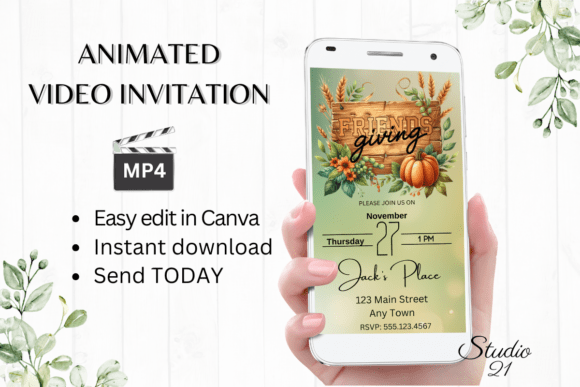 Friendsgiving Invitation (Thanksgiving)