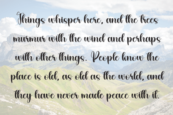 Justy Font PNG with transparent background - Preview 5