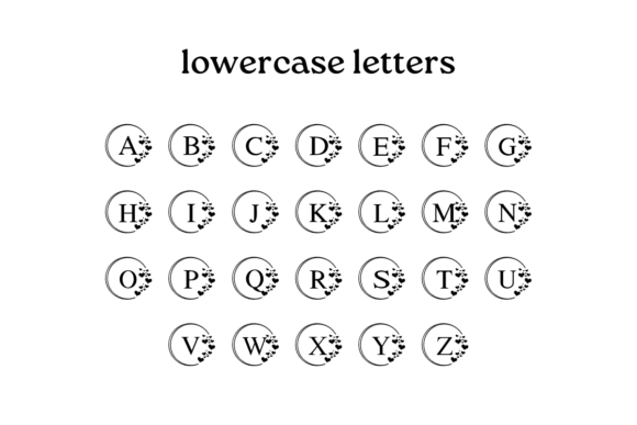 Lovely Heart Rings Font PNG with transparent background - Preview 5