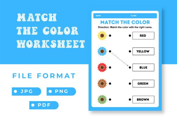 Match the Color Worksheet Printable