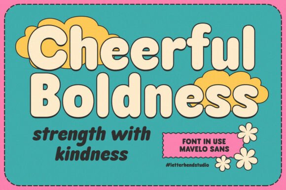 Mavelo Sans Font PNG with transparent background - Preview 1