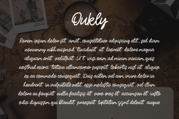 Oukly Font PNG with transparent background - Preview 2