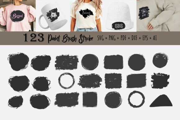 Paint Brush Stroke Svg Paint Splatter