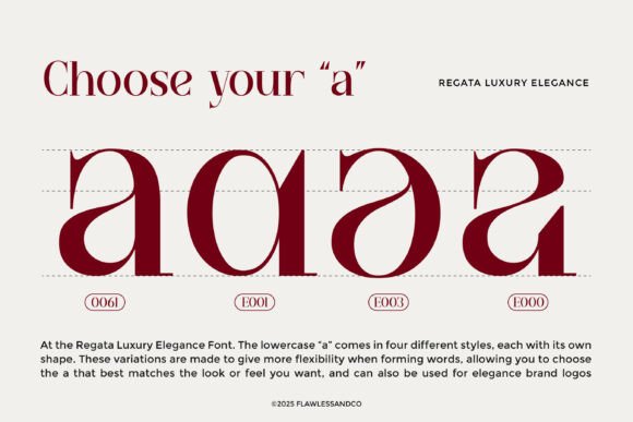 Regata Font PNG with transparent background - Preview 2