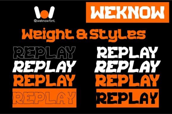 Replay Font PNG with transparent background - Preview 6