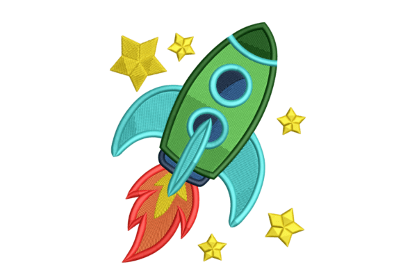 Rocket Ship and Stars