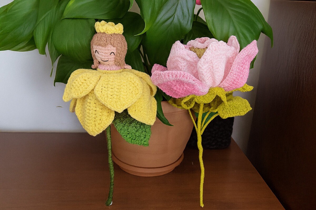 Rose Fairy Doll Crochet Amigurumi Patten