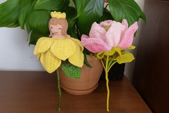 Rose Fairy Doll Crochet Amigurumi Patten Graphic Crochet Patterns By Gaida Aamigurumi Store