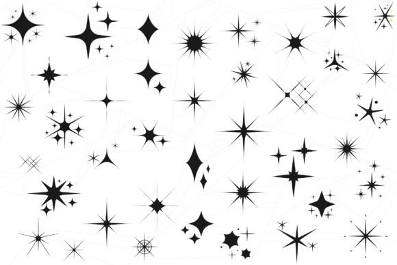 Sparkle Stars. SVG File Ready for Cricut