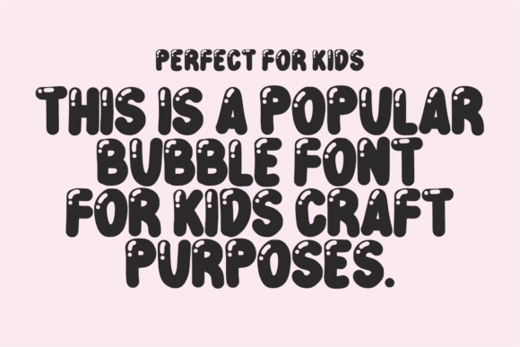 Black Bubble Font - Preview 1