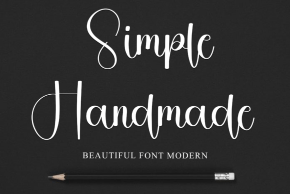 Black Handmade Font - Preview 2
