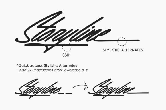 Cielline Font PNG with transparent background - Preview 4