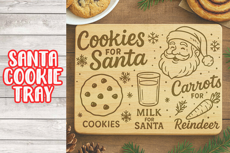 Cookies for Santa Tray SVG