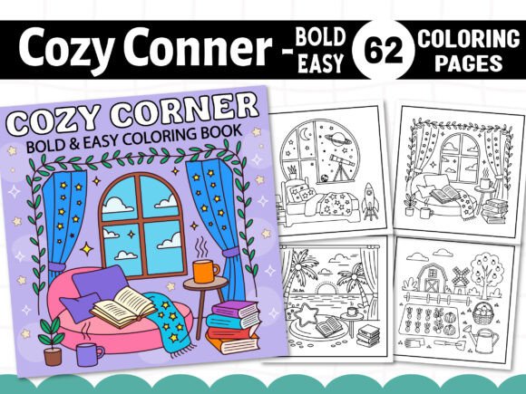 Cozy Conner Bold and Easy Coloring Book