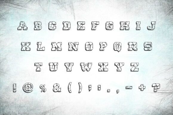Crack Effect Font - Preview 4