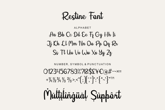 Crestore Restine Duo Font PNG with transparent background - Preview 5