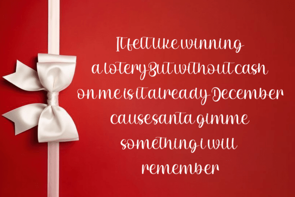 December Christmas Font - Preview 2