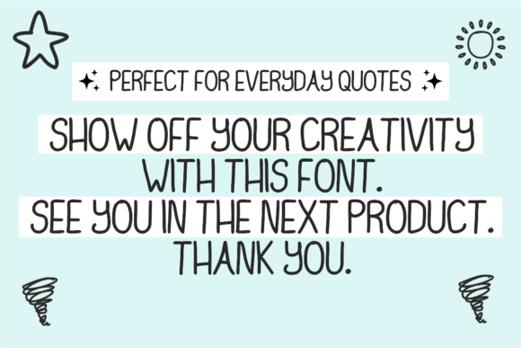 Fancy Doodle Font - Preview 3