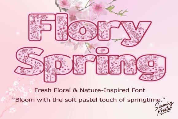 Flory 4 Seasons Font - Preview 1