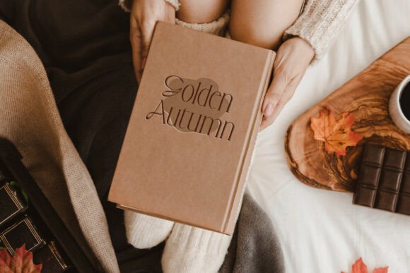 Golden Autumn Font PNG with transparent background - Preview 2