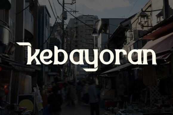 Kebayoran Font PNG with transparent background - Preview 2