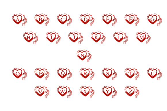 Love Lock Cuffs Font PNG with transparent background - Preview 1