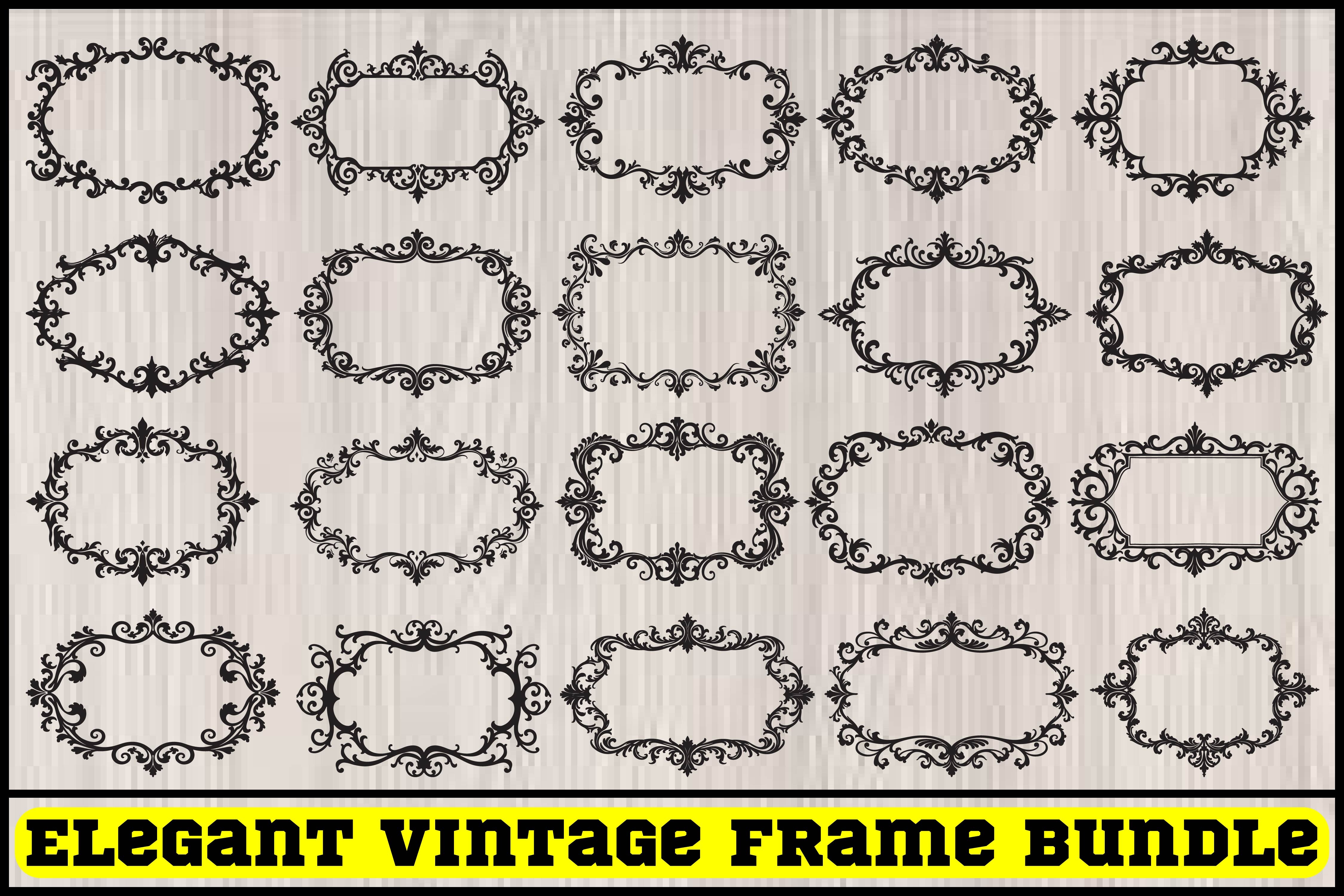 Luxury Ornate Vintage Frame Set