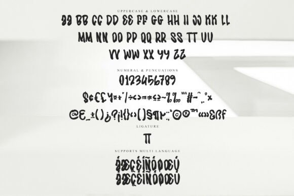 Market Alphabet Font PNG with transparent background - Preview 4