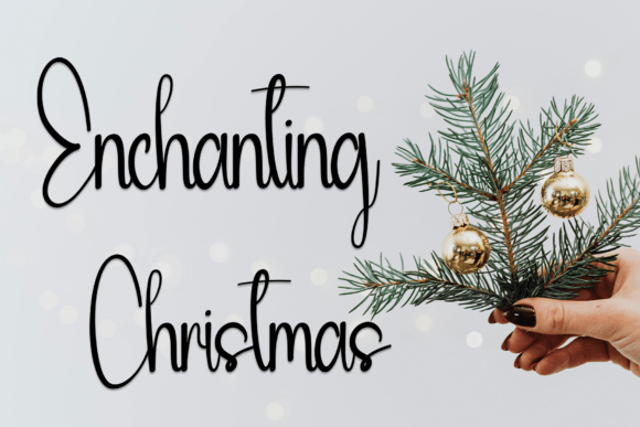 Newyear Gift Font PNG with transparent background - Preview 1