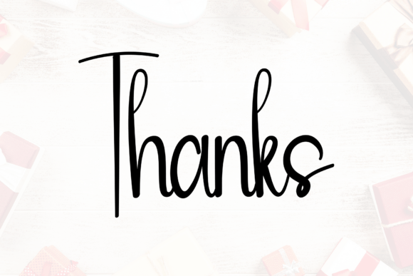 Newyear Gift Font PNG with transparent background - Preview 4