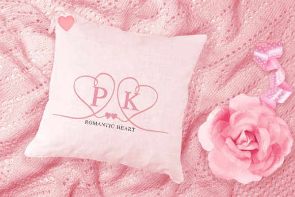 Romantic Heart Line Font font preview - 2