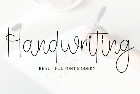 School Autography Font PNG with transparent background - Preview 2