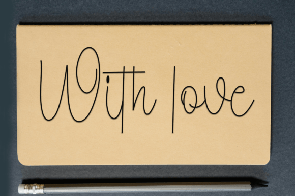 School Autography Font PNG with transparent background - Preview 4