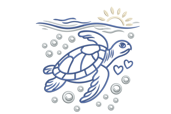 Sea Turtle and Sun